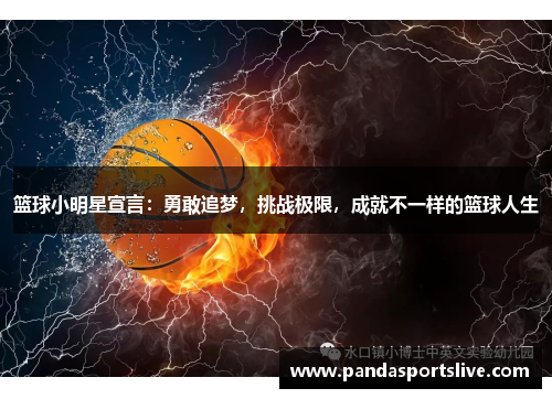 篮球小明星宣言：勇敢追梦，挑战极限，成就不一样的篮球人生